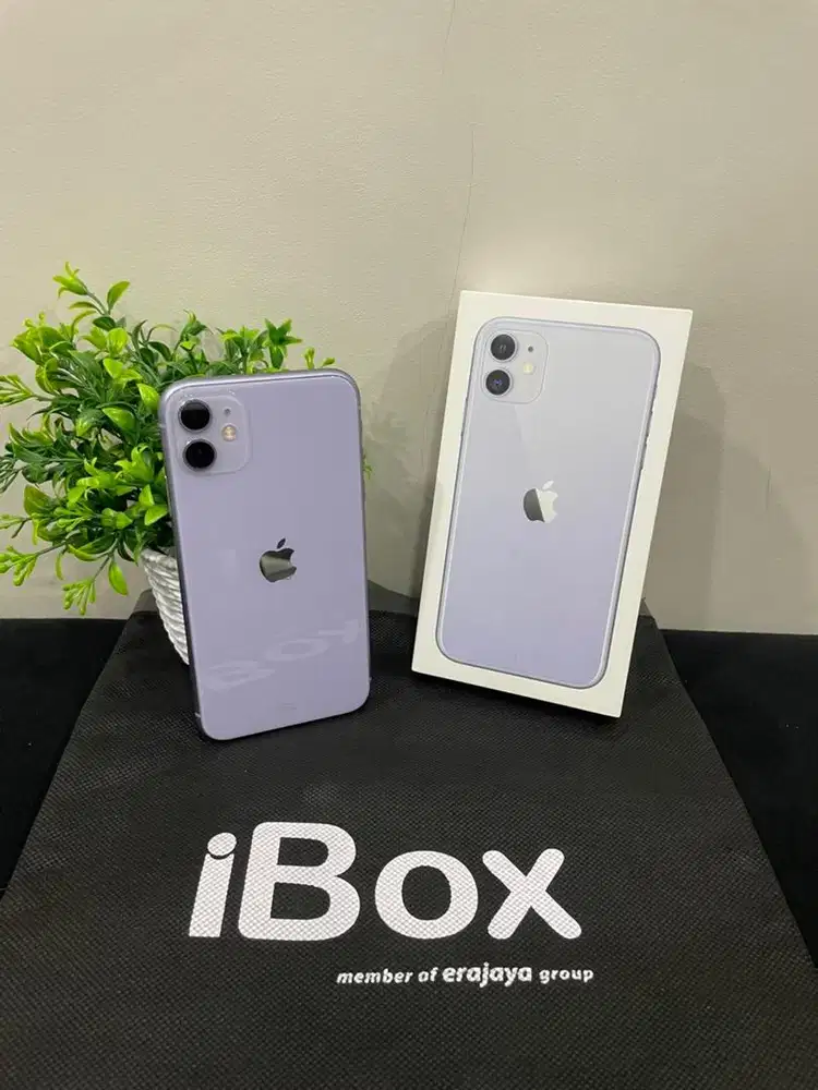 IPhone 11 128GB iBox Purple mulus Fullset Ori BH89% 3Utool 98 Permanen