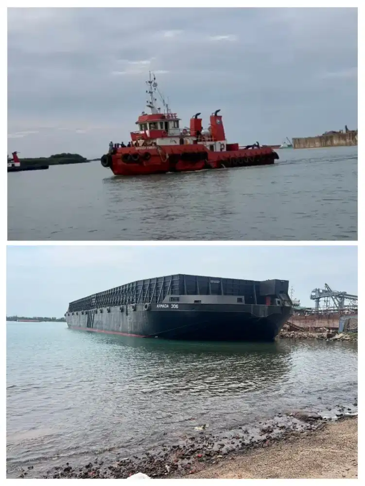 Di jual Tugboat & tongkang 300 feet tahun 1995 - 2016