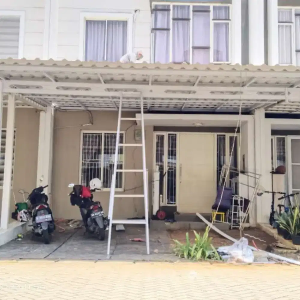 Kanopi baja ringan atap alderon, spandek pasir dan polos