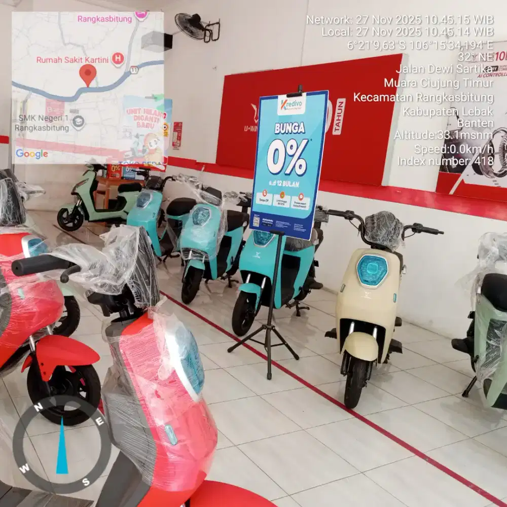 Showroom sepeda listrik uwinfly Rangkasbitung