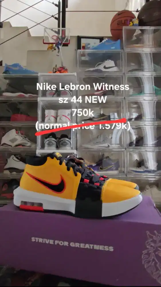 Sepatu Basket Nike Lebron Witness dan Nike Cosmix Unity 3 baru