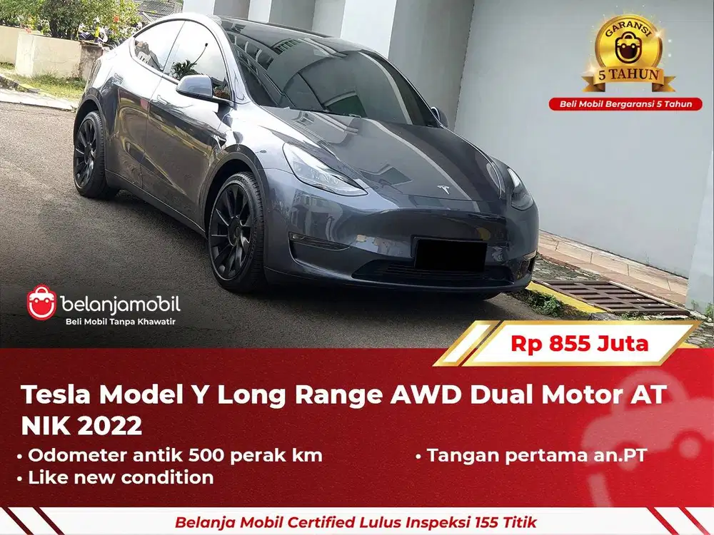 [ GARANSI 5TH ] Tesla Model Y Long Range AWD Dual Motor 2022/2023