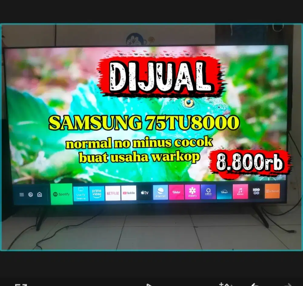 SAMSYNG 75IN.  TYPE 75TU8000