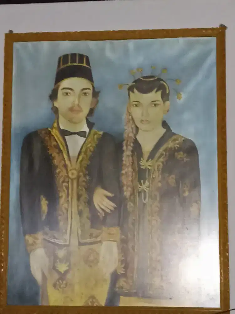 Lukisan Besar Jadul Pengantin