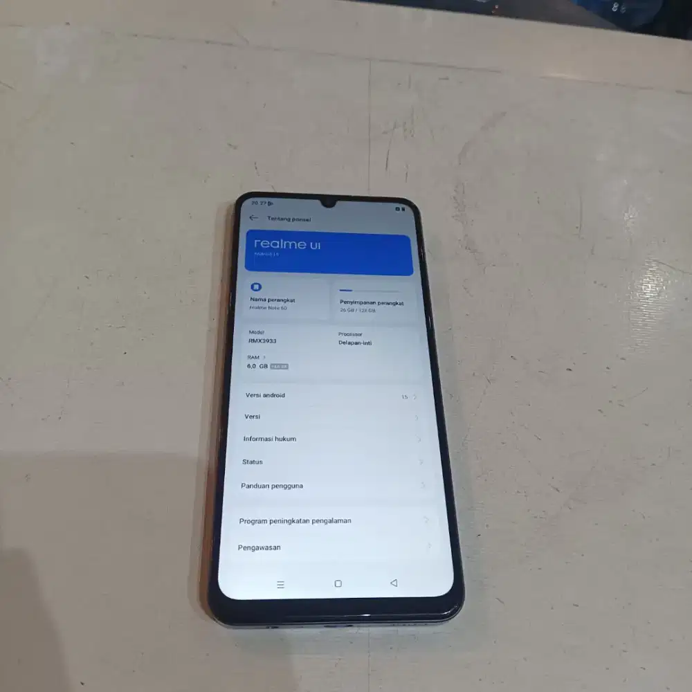 Realme note 60 6+6/128 Orian segel