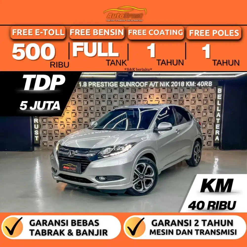 CASH 228 JUTA | HONDA HRV 1.8 PRESTIGE AT 2018