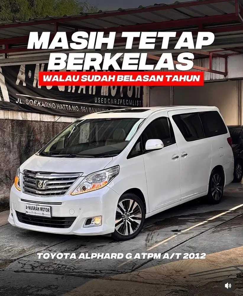 KILOMETER CUMA 70 RIBU !! Toyota ALPHARD G ATPM PILOT SEAT 2012 || ANM