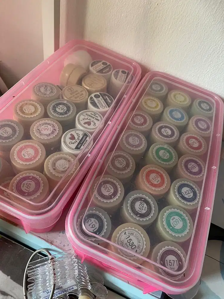 Nail art gel set lengkap