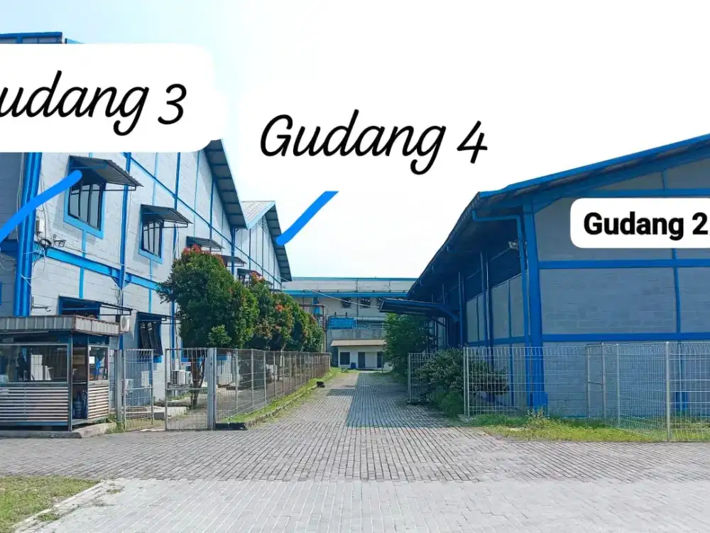 Gudang siap pakai dalam kawasan industri di Karawaci