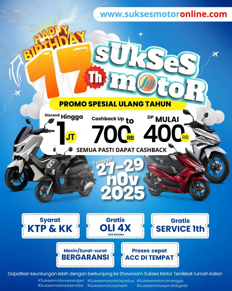 PROMO YAMAHA ALLNEW NMAX CON ABS 2023 DP 500 RIBU BISA CASH/KREDIT