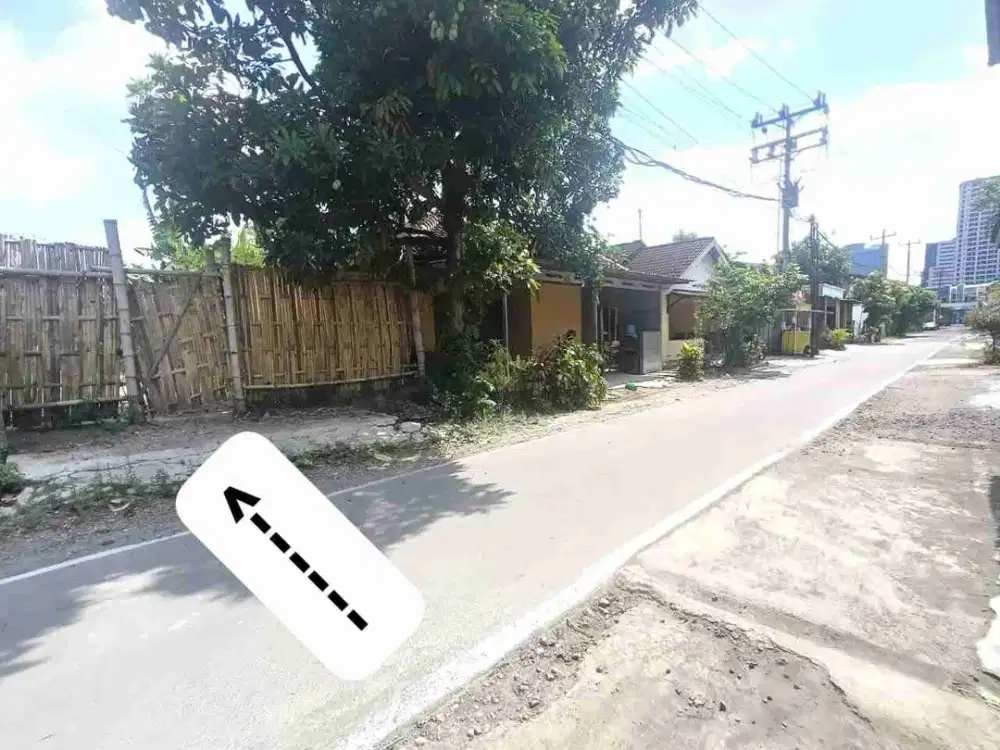 tanah solobaru strategis jalan lebar harga bawah pasar