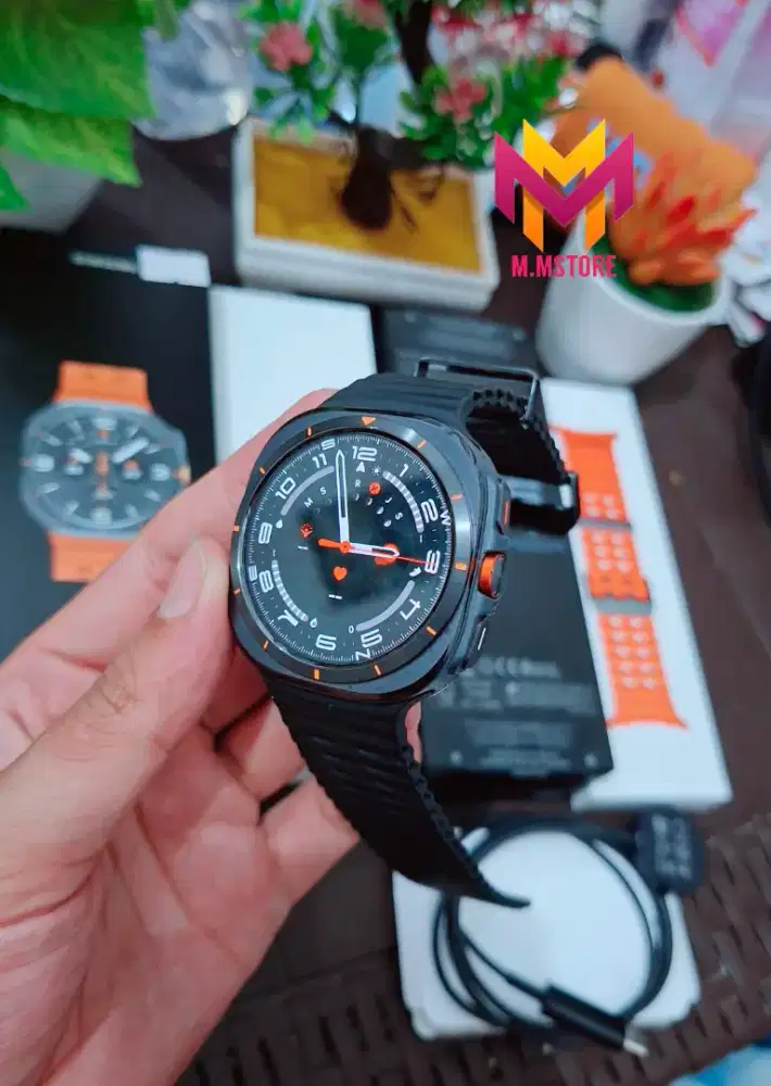 Samsung Galaxy Watch Ultra 46mm Titanium Grey Fullset ori smartwatch