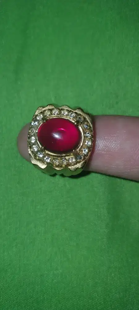 Cincin batu ruby asli dari kalimantan