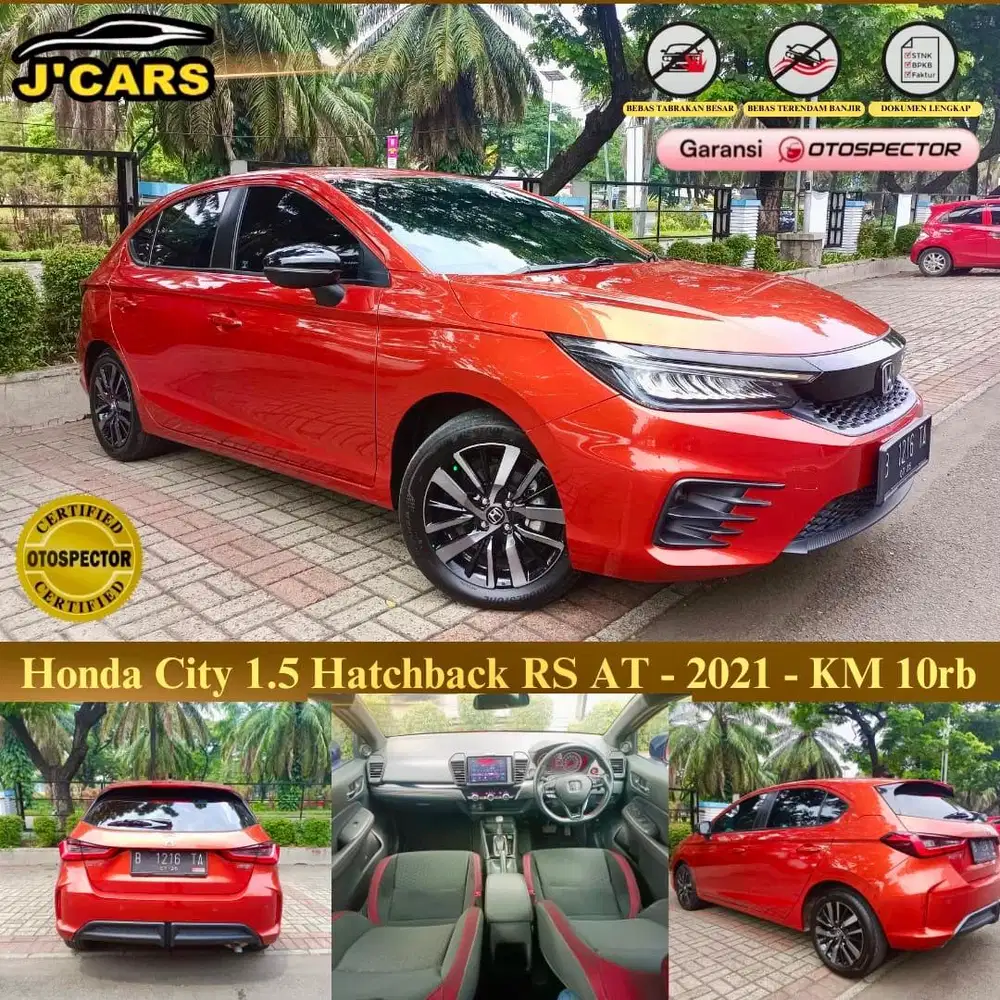 [KM 10k] Honda 1.5 City Hatchback RS CVT 2021 Automatic Hb Murah