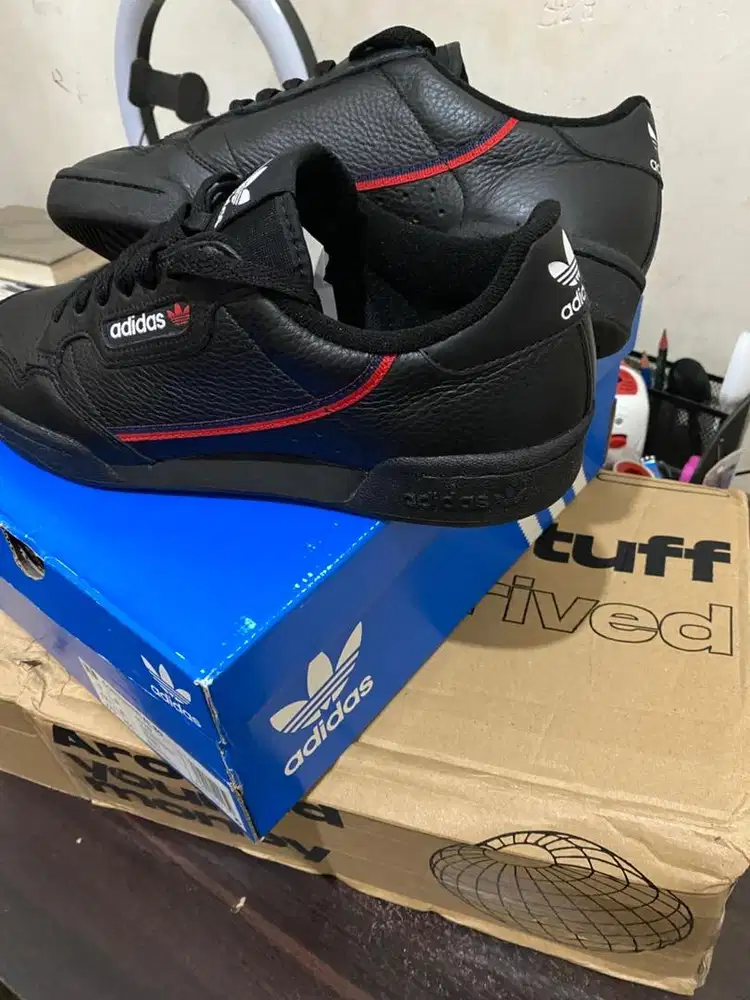 ORIGINAL ADIDAS CONTINENTAL 80's FULL BLACK SIZE 42