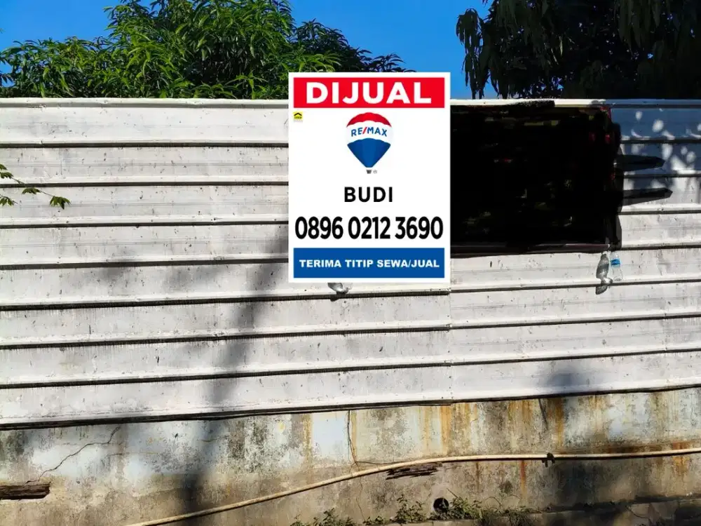 Dijual tanah lahan kavling kawasan pulogadung LT 2790 m2 43,05 x 65,5 murah 9jt an per m2 peruntukan Gudang dan kantor