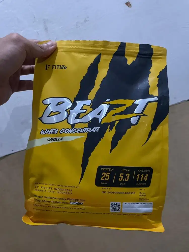 FITlife Beazt Whey Concentrate Vanilla 2lbs/900gr