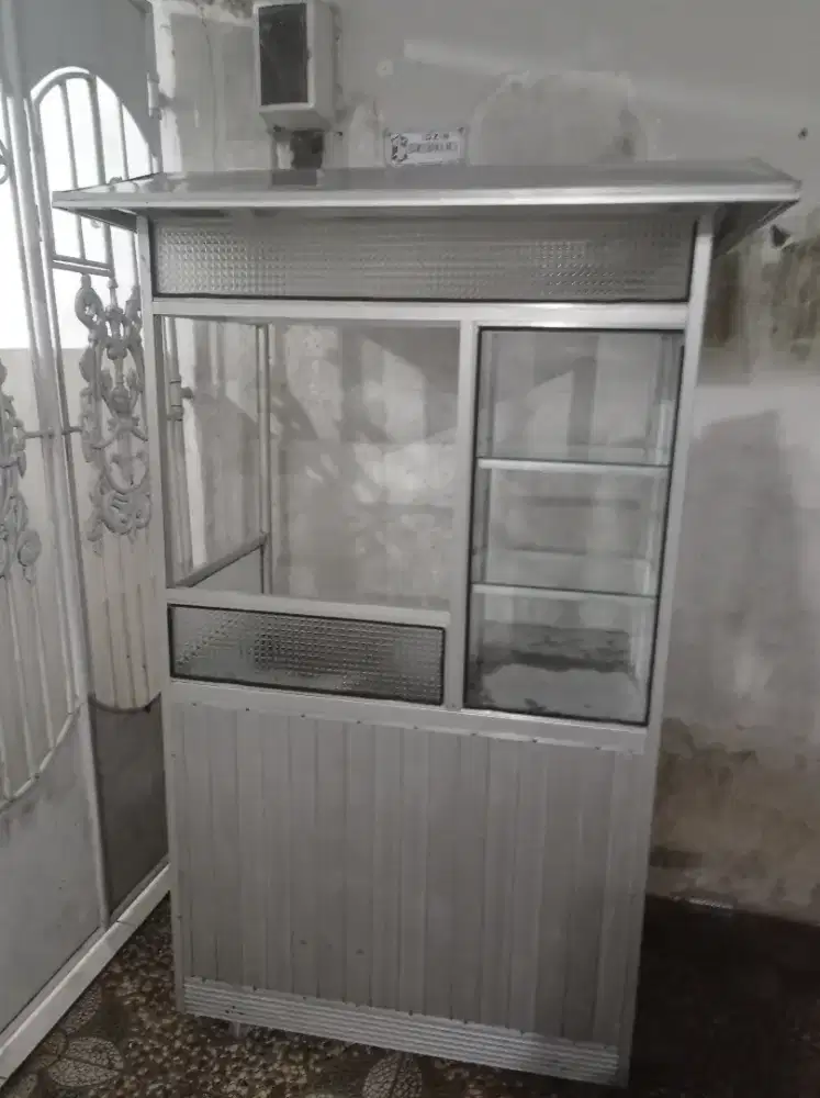 rombong aluminium usaha bakso / mie ayam