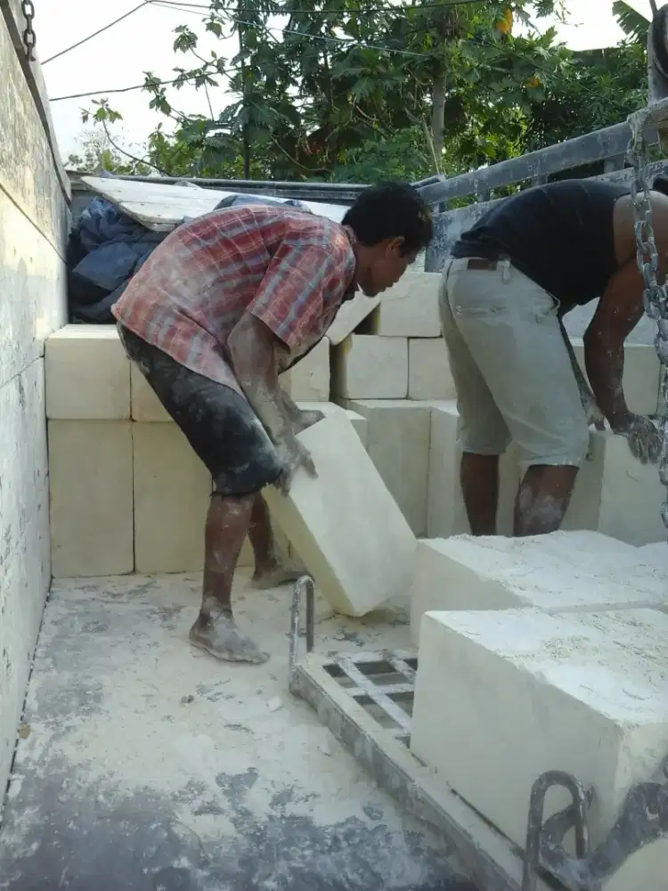 Ompak kombong batu kumbong super murah batu pondasi