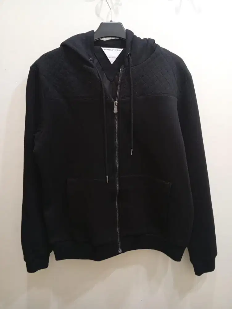 BOTTEGA VENETA ZIPPER HOODIE BLACK