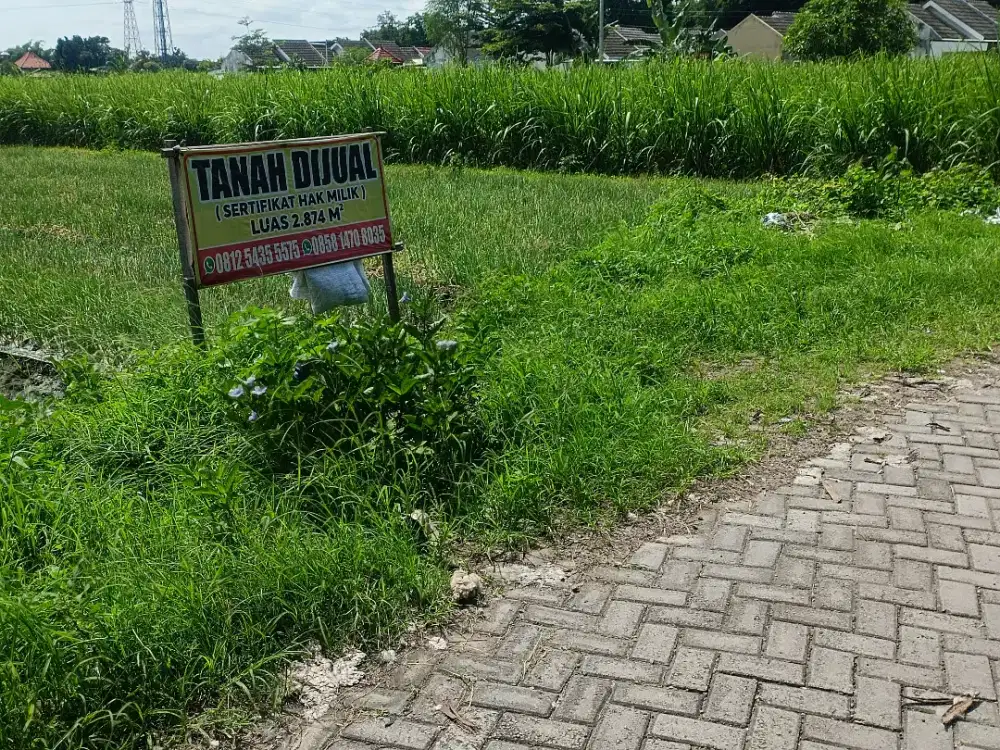 TANAH DI JUAL JL. MULIA, KATANG - Kab. KEDIRI