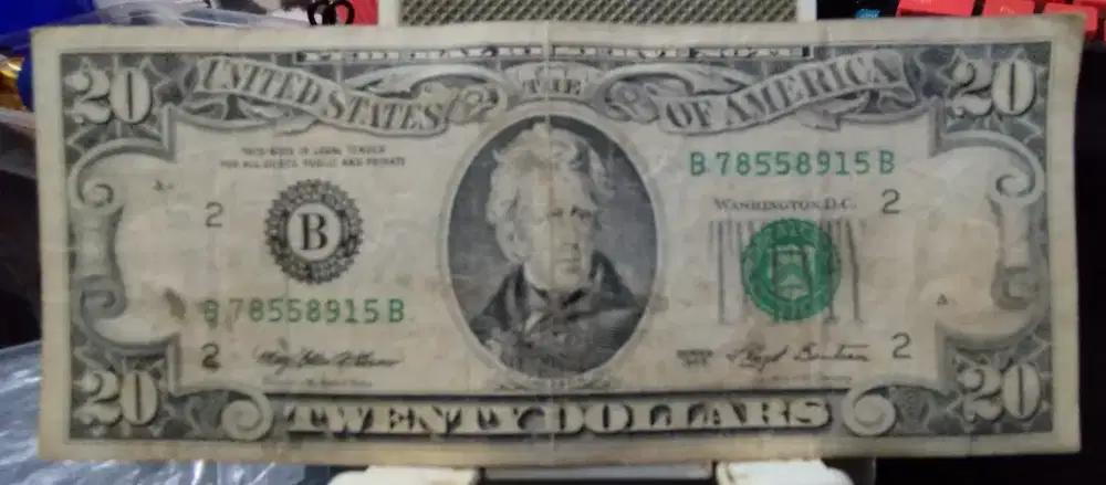 (Dijual) Uang 20 US Dolar th 1993