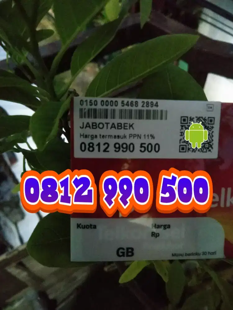 Kartu perdana Telkomsel simpati 10 digit Cantik500 rapi