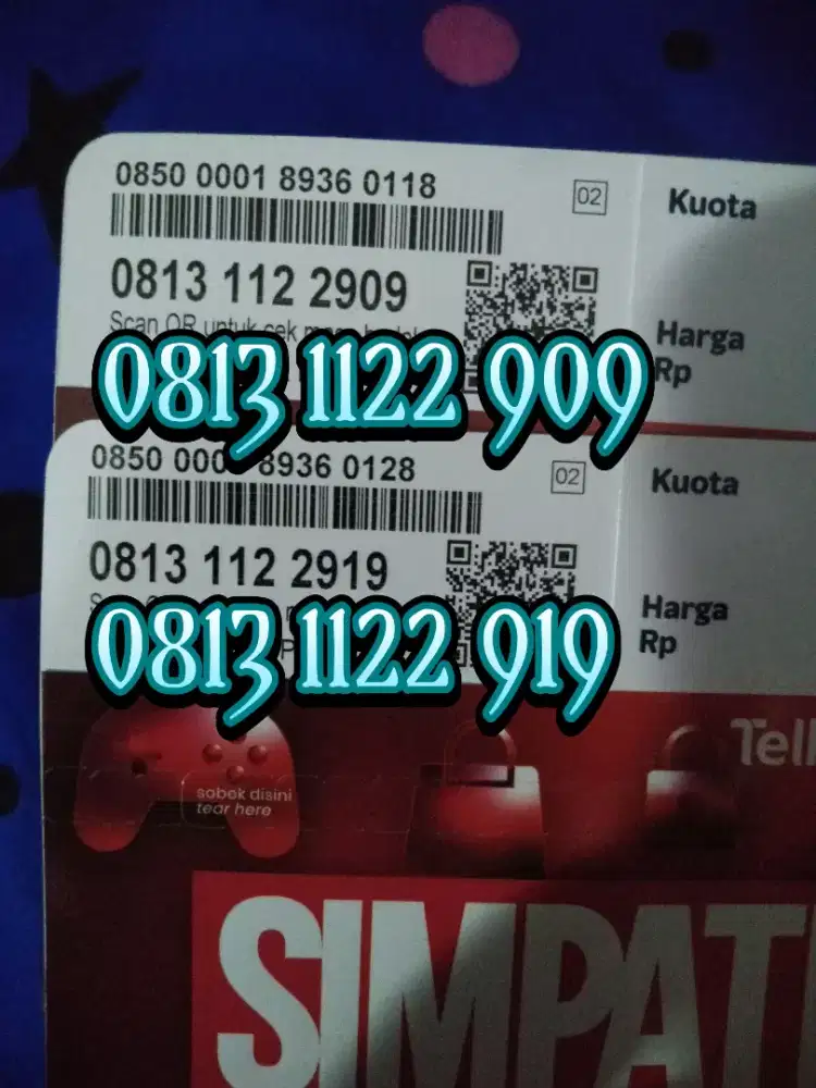 Nomer cantik kartu Telkomsel 11 digit murrraah
