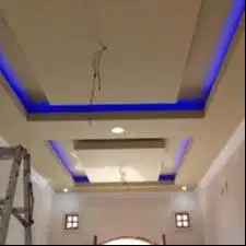 Pasang Plafon Gypsum Sekat Partisi Gypsum - Kusen ALUMUnium Aluminium