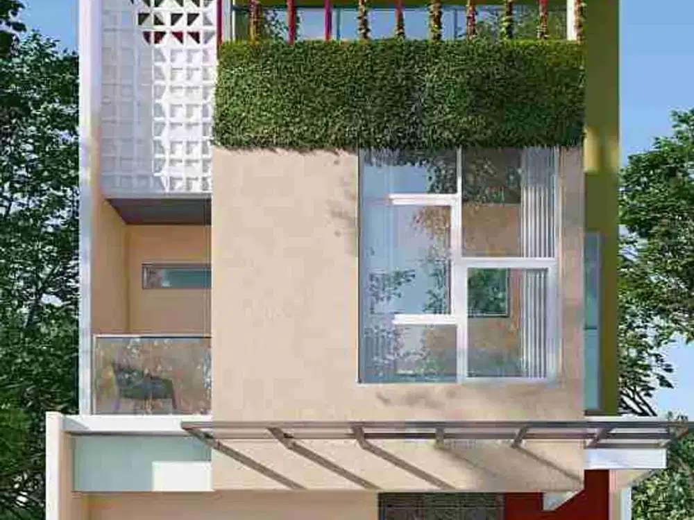 Townhouse cluster di Cipayung Jakarta Timur 2,5 lantai rooftop KPR strategis 5 menit pintu tol JORR, LRT Cipayung dan pinggir jalan raya Mabes Cilangkap