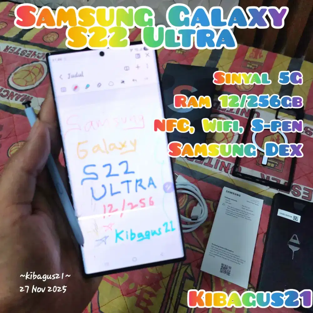Samsung Galaxy S22 Ultra Fullbox mulus