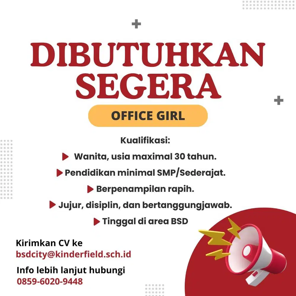 Dibutuhkan Segera : Office Girl