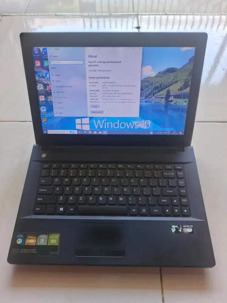 laptop lenovo ram 10gb ssd 128gb+hdd 320gb batre awet siap pake(Nego)
