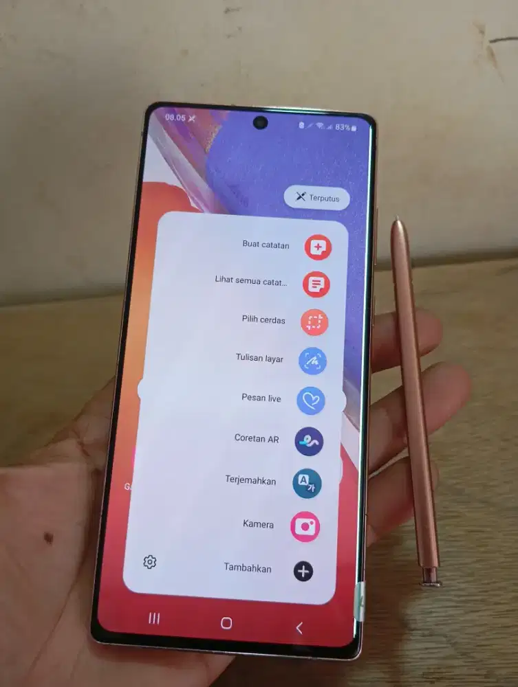 SAMSUNG NOTE 20 8/256 GB ORIGINAL SEIN SAMSUNG INDONESIA