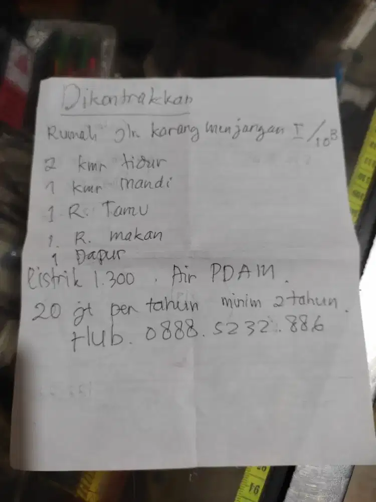 Rumah Kontrakan Dekat Unair