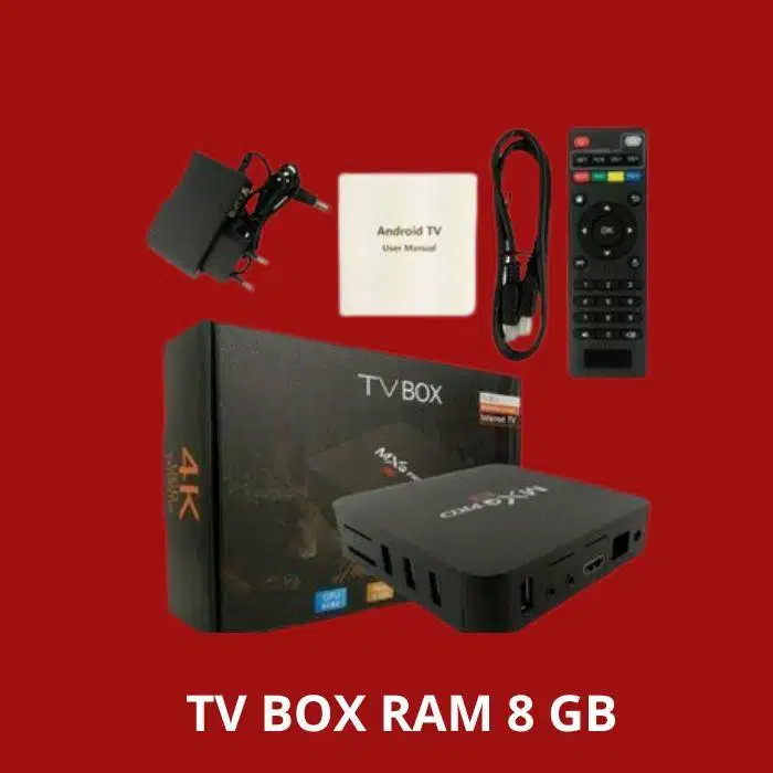 MXQ Pro Box TV Digital Android 4K RAM 8GB ROM 12GB Stb Box TV Online