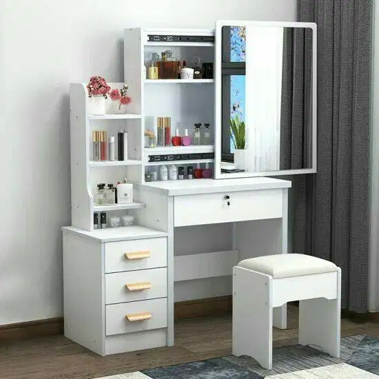 jual furniture estetik, meja rias, meja dapur