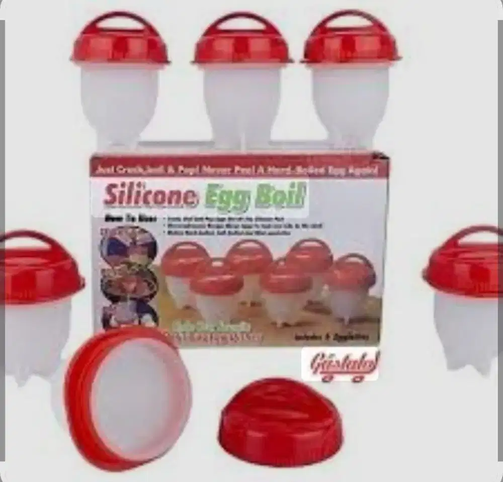 Cetakan telur rebus Silicone egg boil, baru