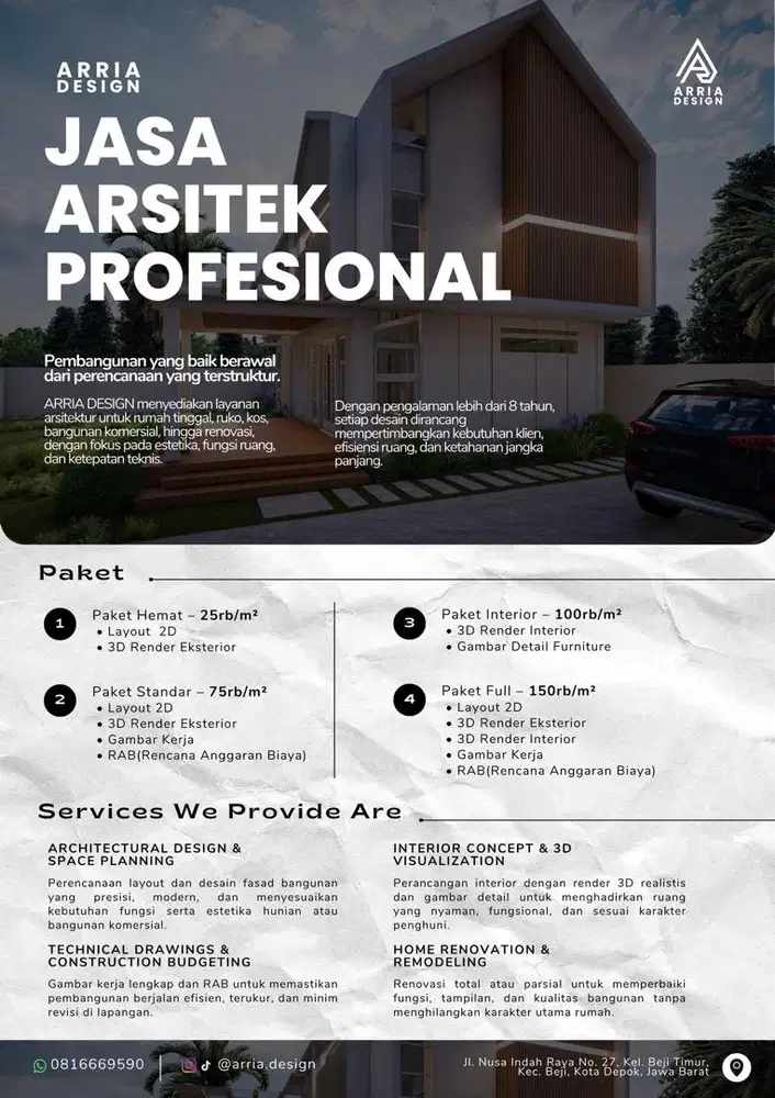 Jasa Design Rumah - Arsitektur dan Kontraktor