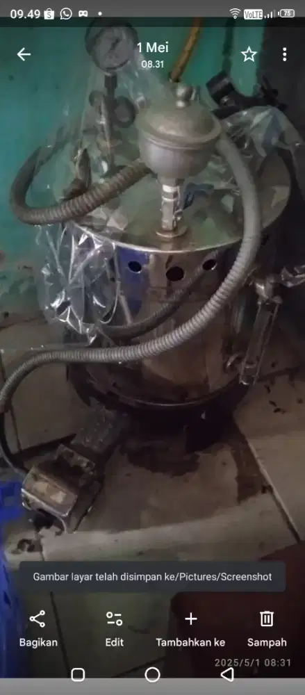 Setrika uap untuk kapasitas 10 kg