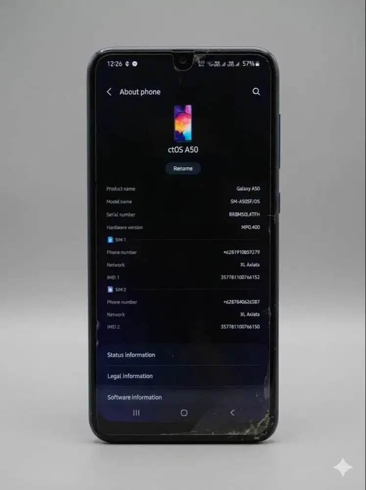 Samsung Galaxy A50 (SM-A505F) - Sudah Custom ROM Android 14 (Fresh ROM
