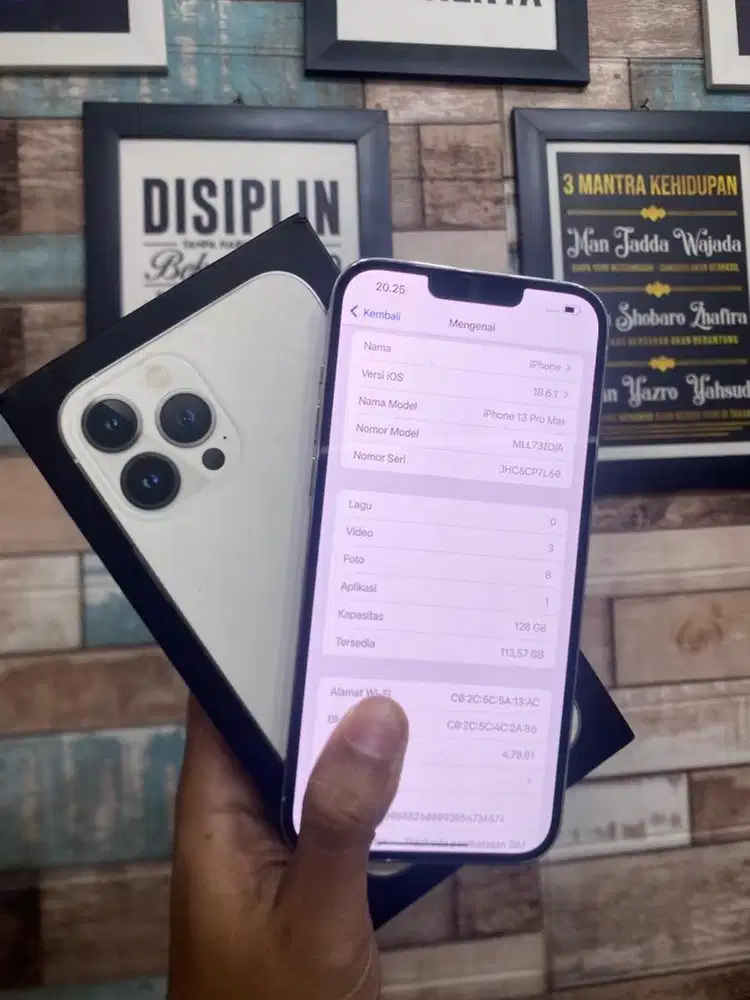 iphone 13 pro max white second ibox