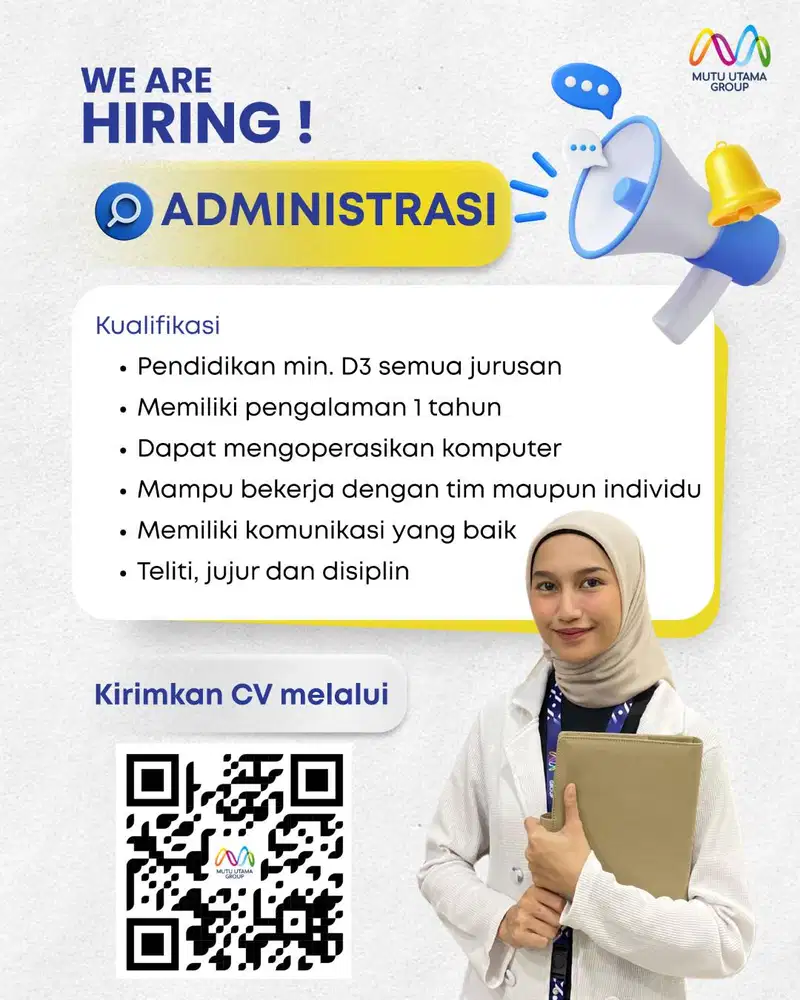 LOWONGAN KERJA ADMINISTRASI DAN KASIR