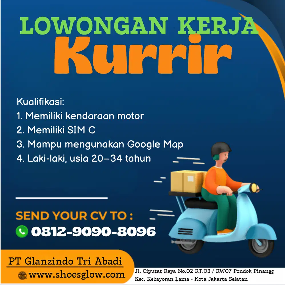 Lowongan Kerja Kurrir Laundry Sepatu
