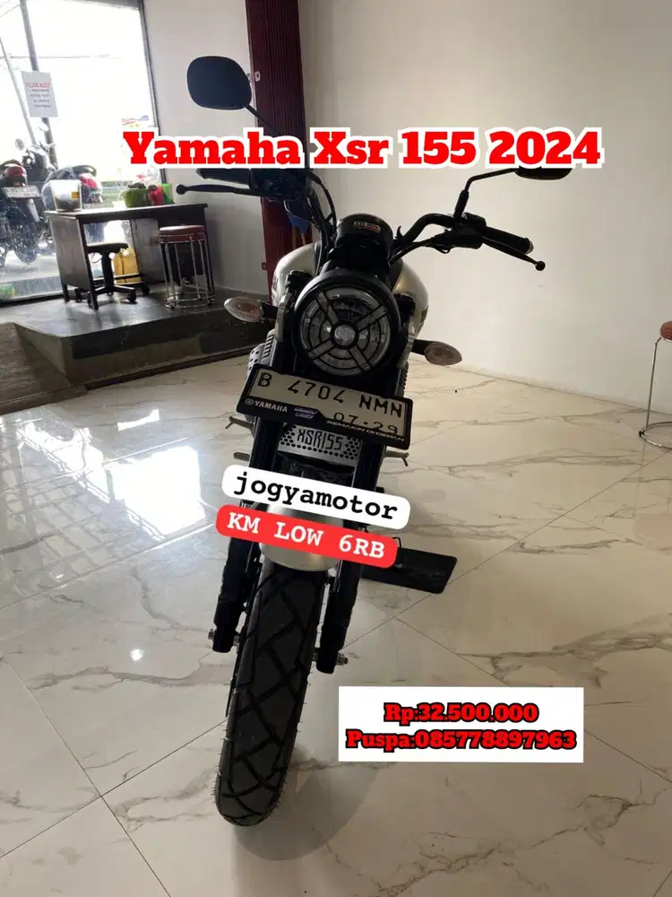 (B) yamaha Xsr 155 km 6 rb 2024