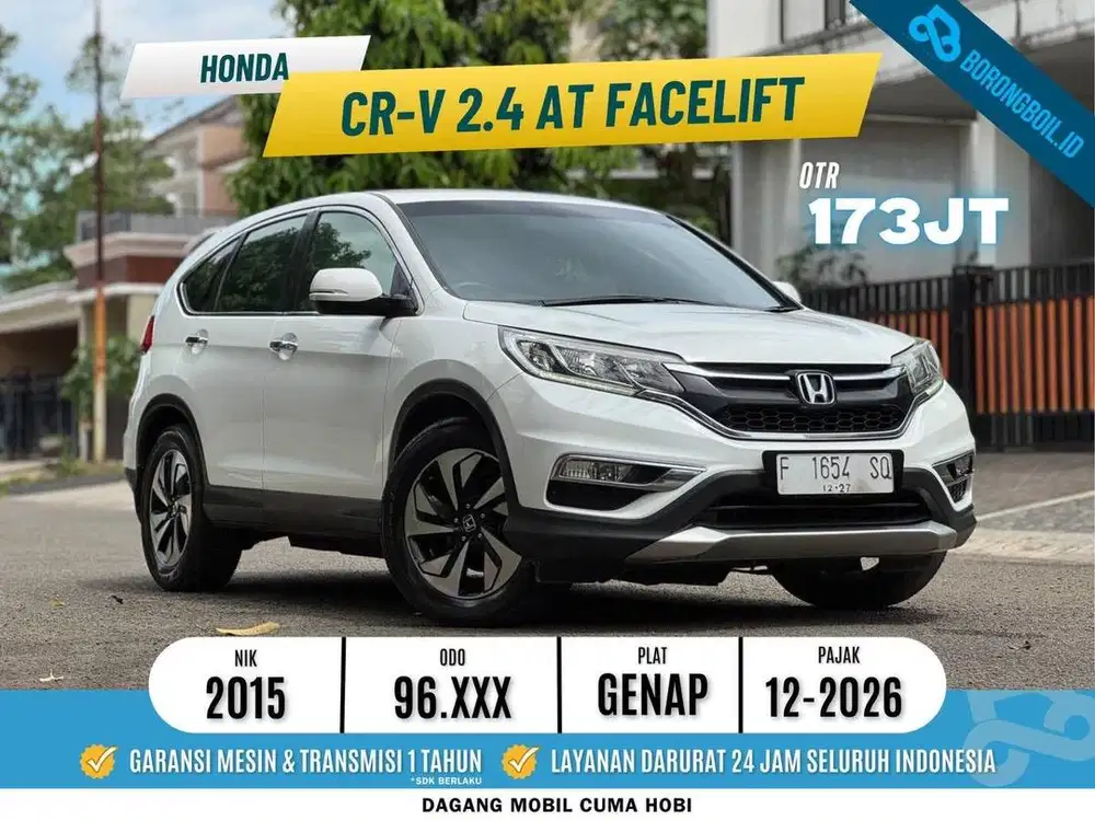 TERMURAH!!CRV 2.4 FACELIFT AT 2015 SIAP PAKAI