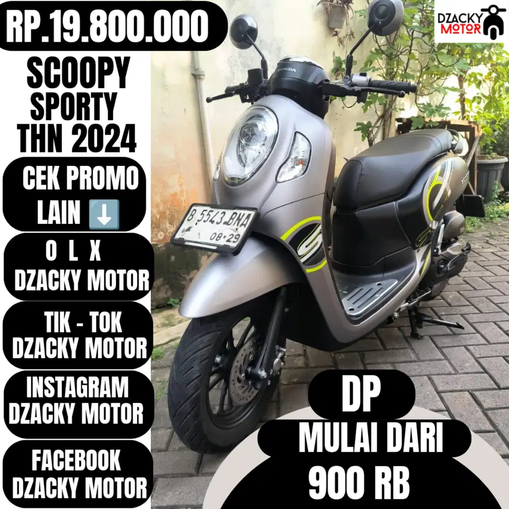 SCOOPY SPORTY THN 2024 SECOND LIKE NEW