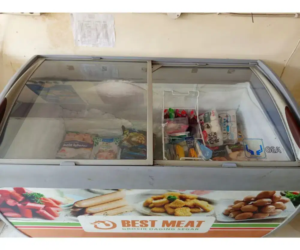 Frezer kaca 360 liter merek gea Ori