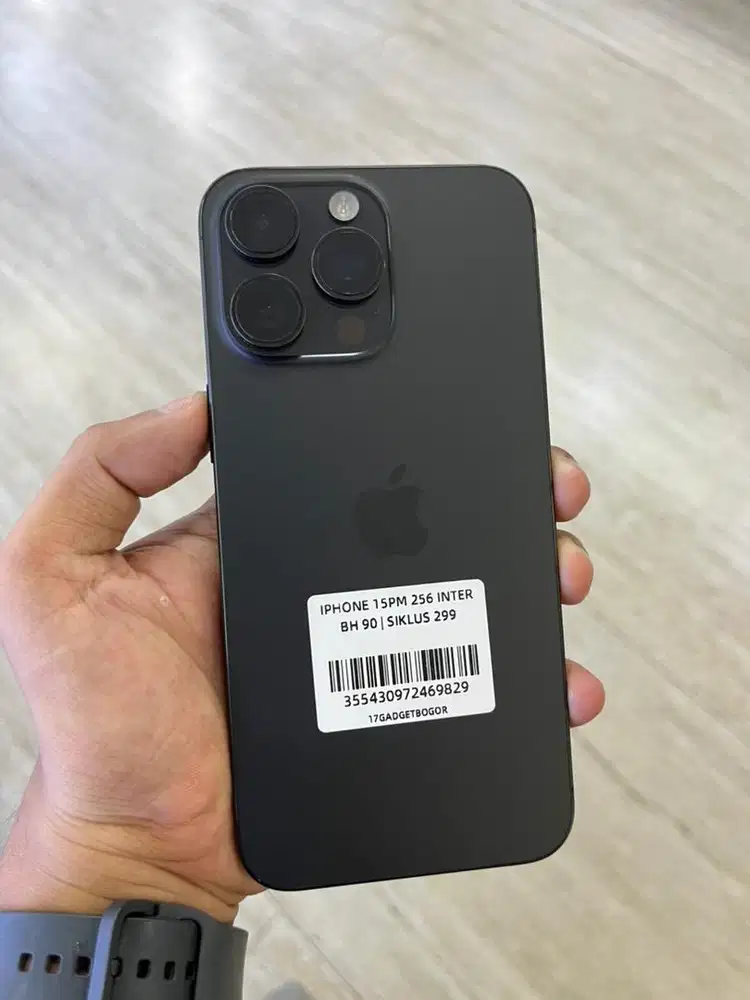 Iphone 15 promax 256 inter black bh 89