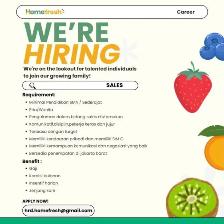 Lowongan Kerja Sales